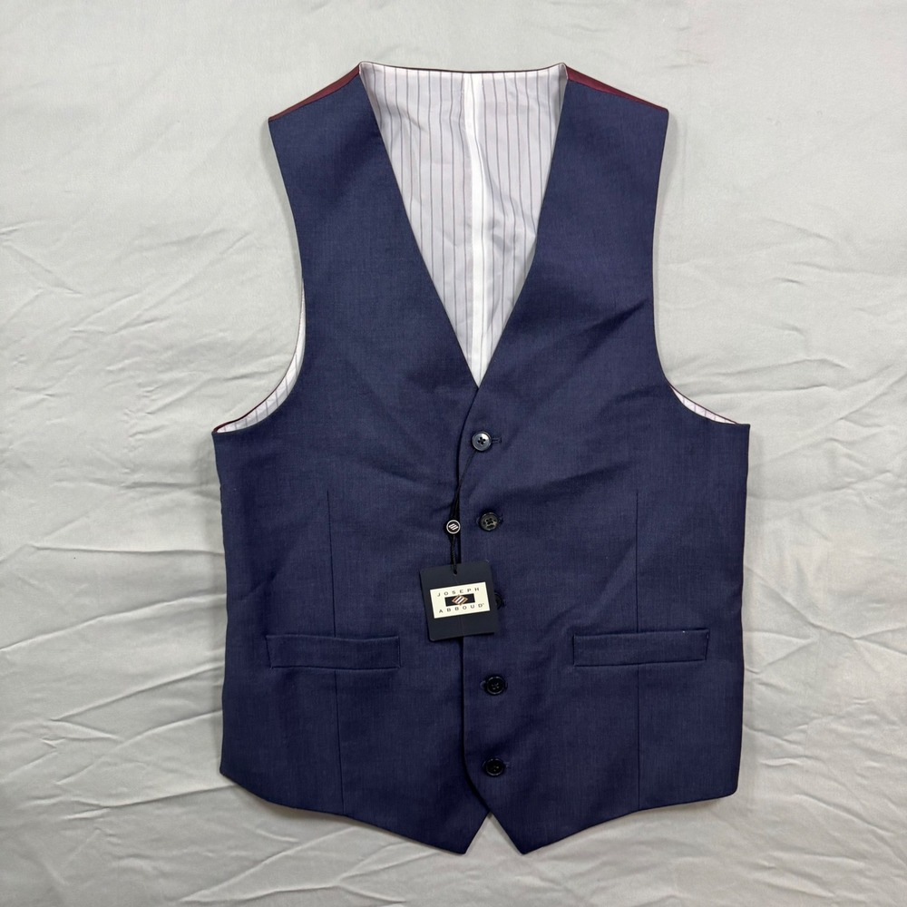 Joseph Abboud Boy's Suit Vest Sz 16 Navy Blue Formal Business Wedding